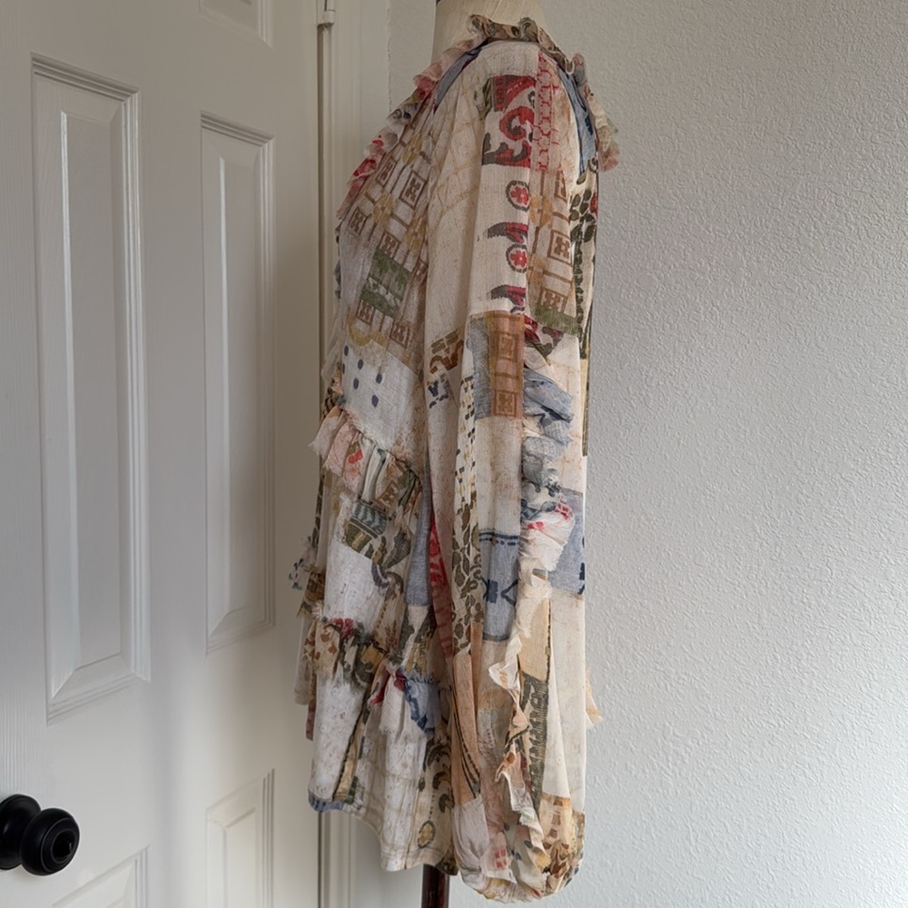Anthropologie Tiny ruffled babydoll blouse - Picture 11 of 12